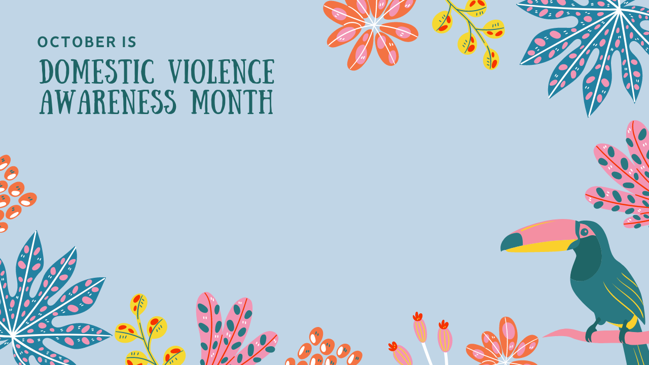 Domestic Violence Awareness Month Background 09