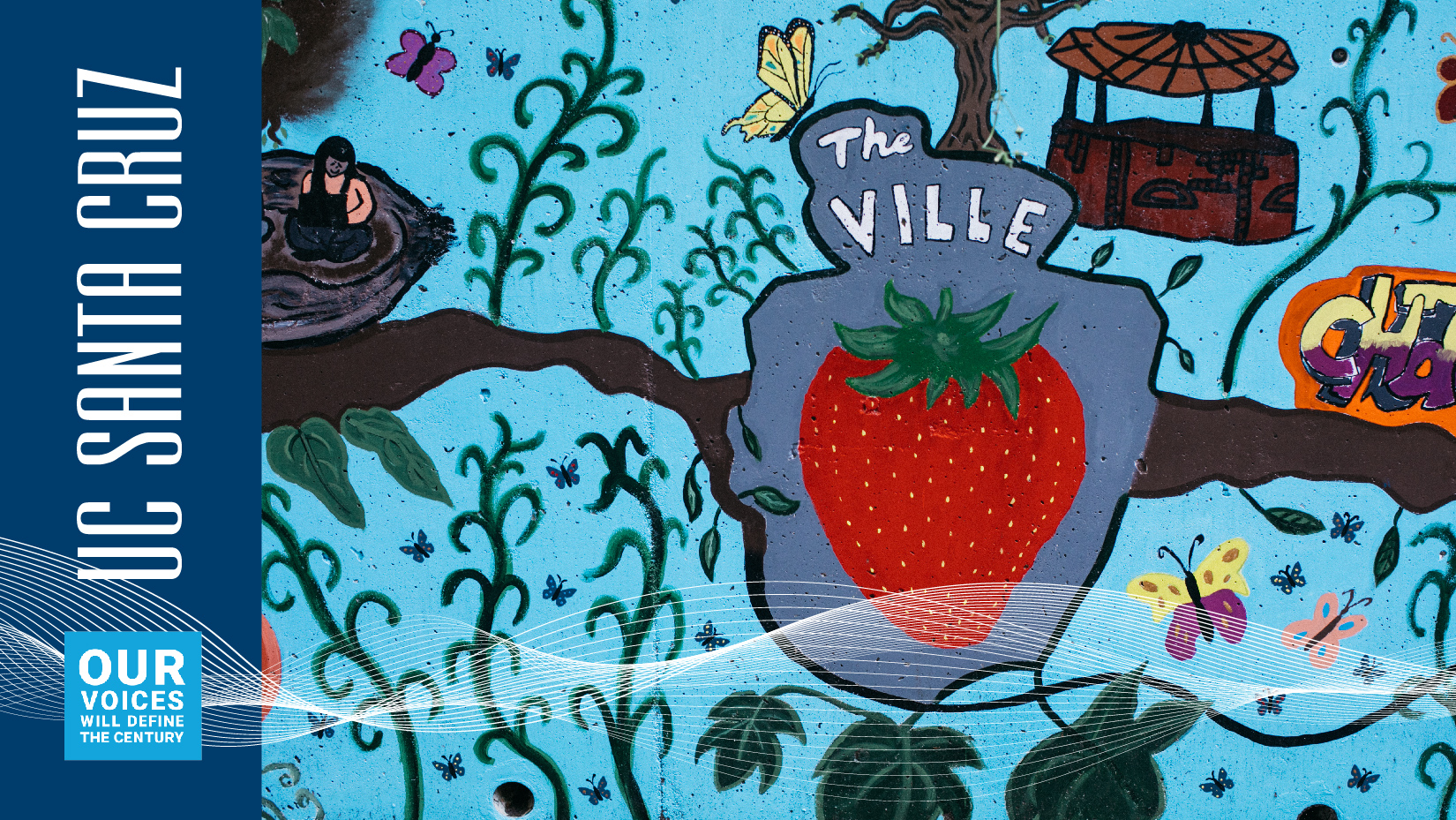 College 10 Strawberry Mural